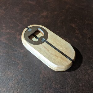 Hardwood Cherry and Wenge Bottle Opener