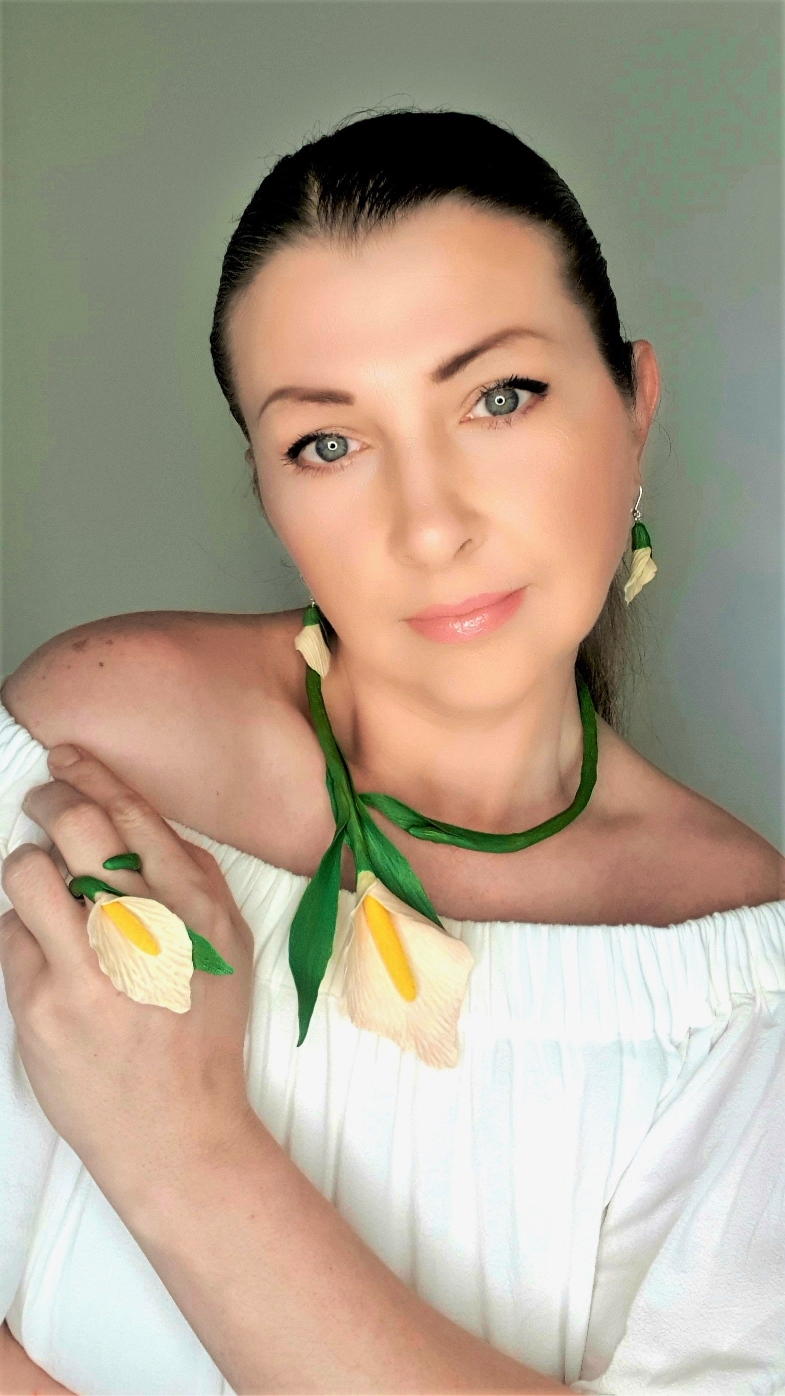 Calla Lily Calla Lily Necklace Gift for Women wedding Necklace Flower