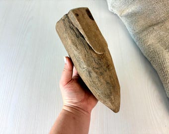 old vintage wooden item.  Rustic Antique Primitive Hand Carved.