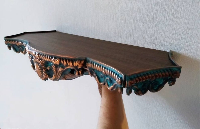 Vintage iron shelf. Medieval antique Shelving. Romantic Etsy