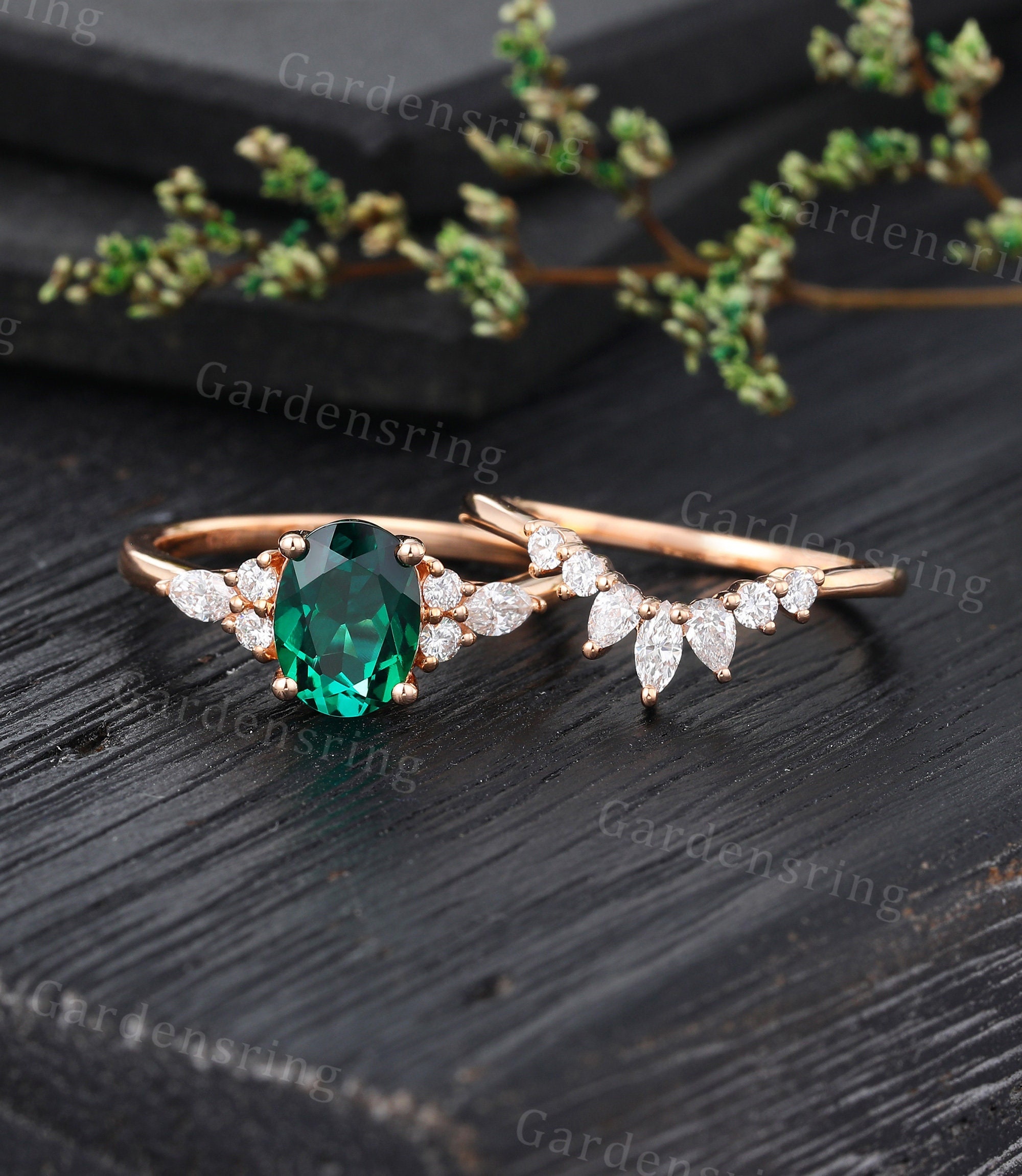 Green stone gold ring designs sale