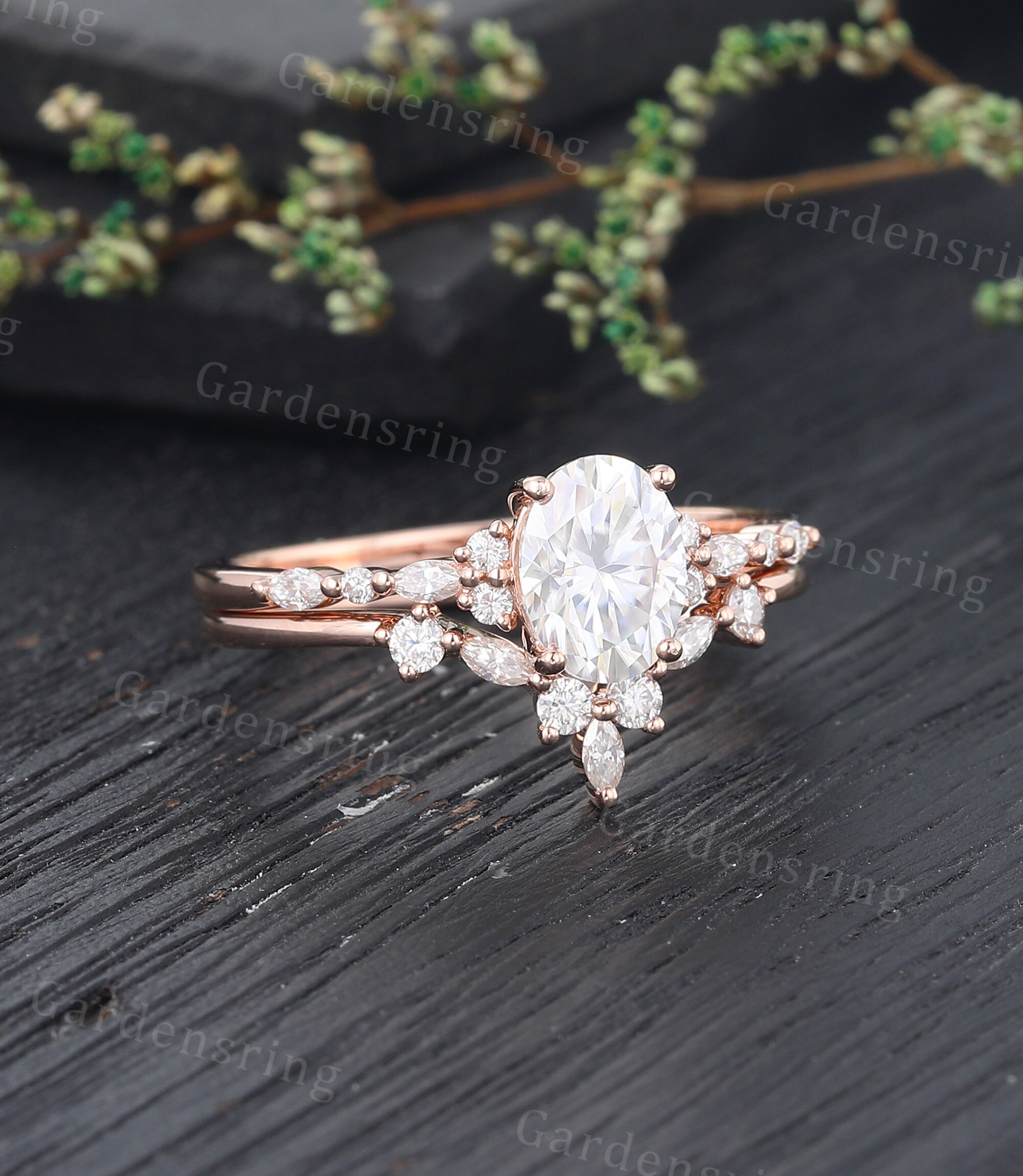 MOISSANITE ゴールドリング 18K RGP印刻 指輪 18K RGP ゴールド ダイヤ CZ 王冠 リング gu1328e