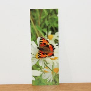 Small tortoiseshell butterfly photo bookmark
