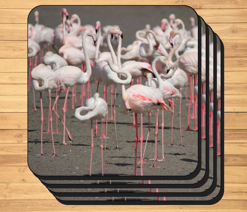 Flamingo Dinnerware Set Including Mug Coaster and Placemat. Etsy UK