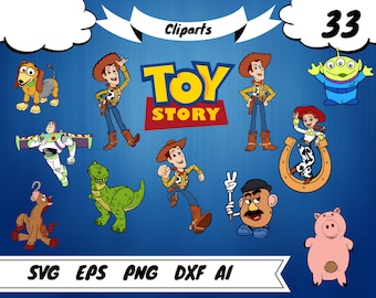 33 Toy Story clipart,toy story svg,toy story birthday, toy story print,woody svg,woody clipart,buzz svg,buzz clipart,buzz printable,rex svg