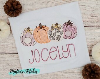 Girls Fall Pumpkin Shirt, Girls Personalized Pumpkin Shirt, Fall Shirt, Pumpkin Tees, Fall Pumpkin Shirt For Toddler, Pumpkin Patch Shirt