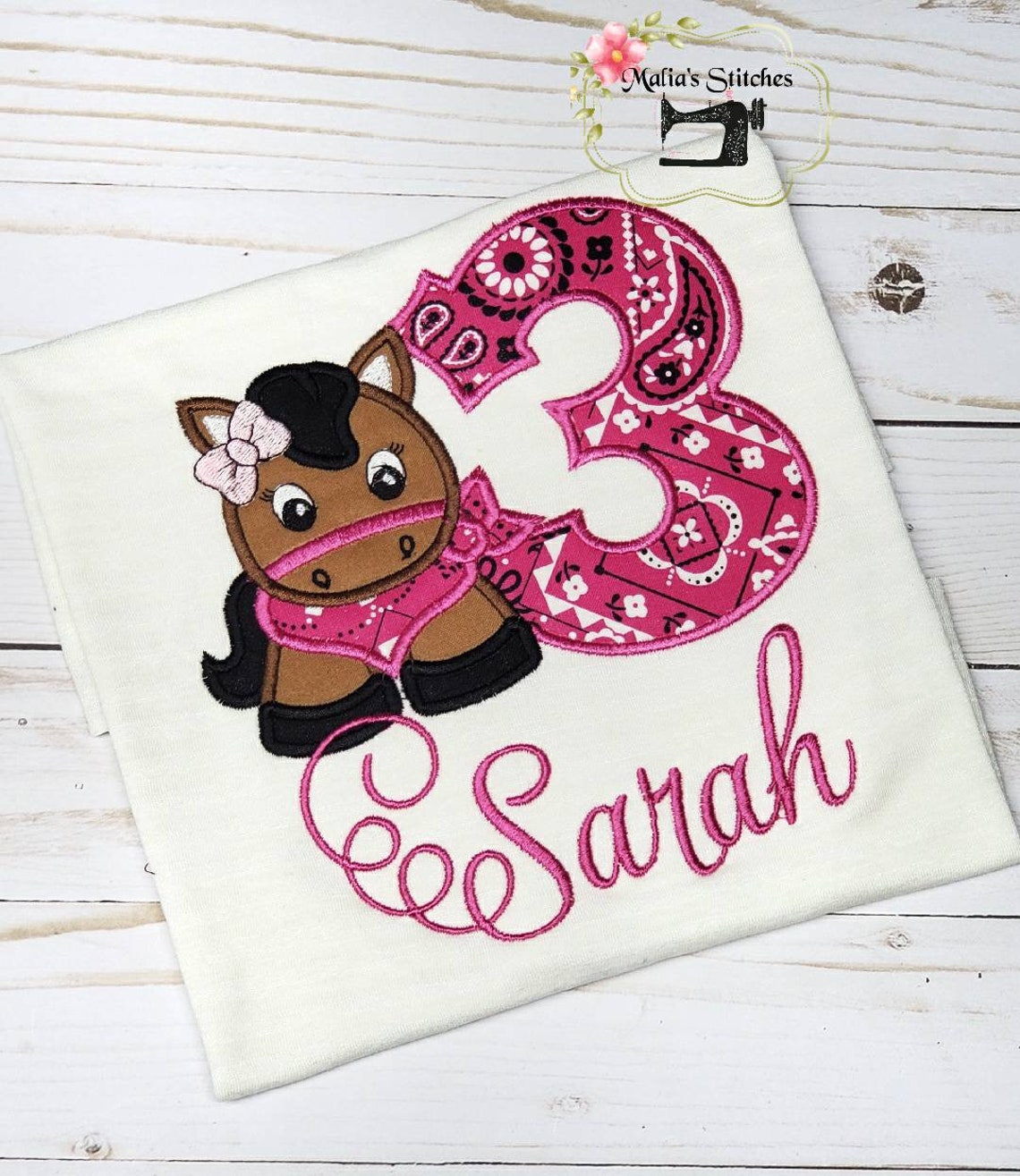 Girls Horse Birthday Shirt Girls Birthday Shirt Horse Etsy