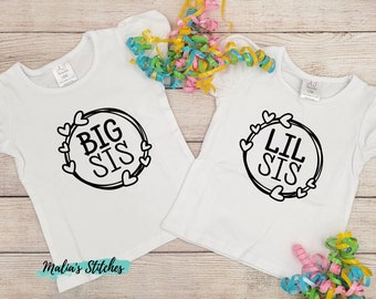 Big Sister Little Sister Matching Shirts, Sibling Shirt, Matching Sibling Shirt, Lil Sis Big Sis Matching Shirts