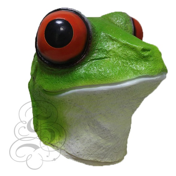Latex Animal Full Head Aquatic Frog Fancy Dress Carnival Stag Hen Party Masks