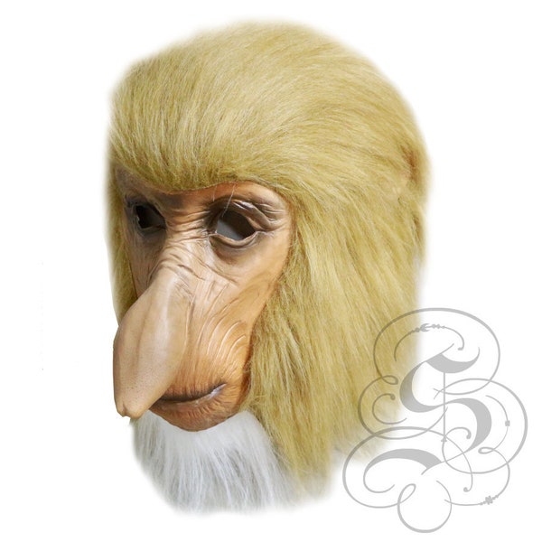 Masque singe Deluxe Latex trompe Animal réaliste pour le Cosplay Halloween Party Props Carnaval