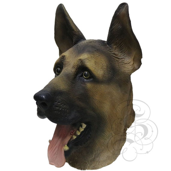 Latex Animal Full Head Bull Dog Brown Fancy Dress Carnival Stag Hen Party Masks