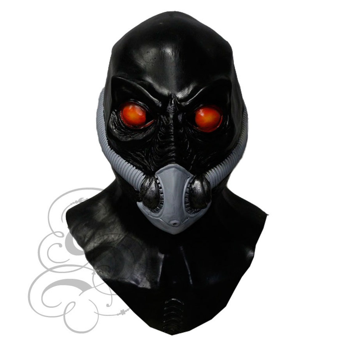 Latex Gas Masked Alien With Chest Piece for Halloween Cosplay - Etsy UK