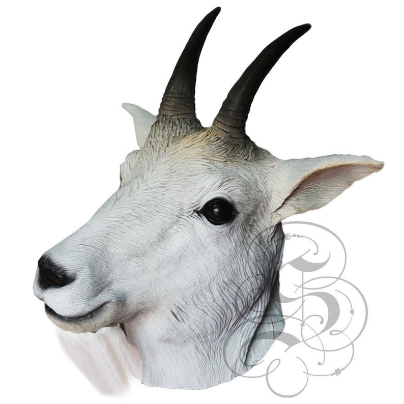 Deluxe Latex Realistic Animal Mountain Goat Mask Ape for Etsy