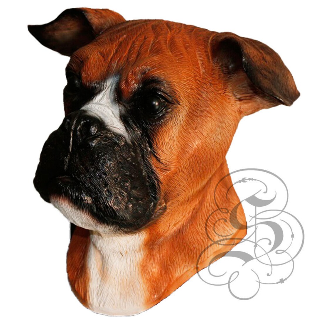 Deluxe Latex Realistic Animal BOXER DOG Mask for Cosplay Etsy UK