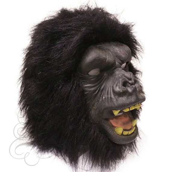 HALLOWEEN ADULT MONKEY APE GORILLA GLOVES MASK PROP