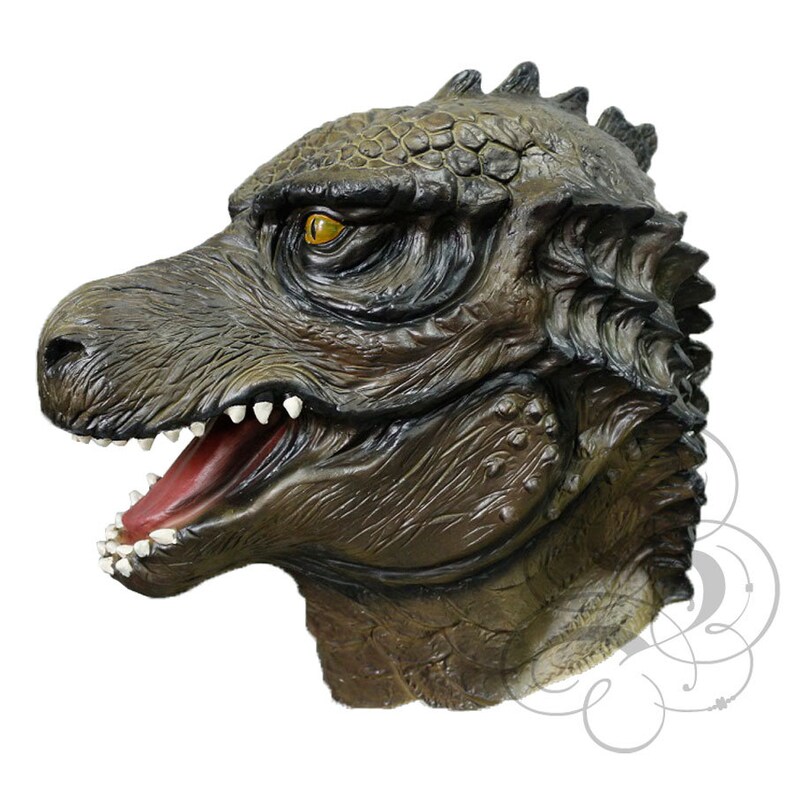 Deluxe Latex Realistic Animal Godzilla Mask for Cosplay image 2