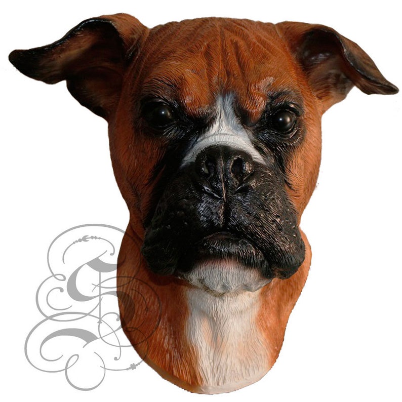 Deluxe Latex Realistic Animal BOXER DOG Mask for Cosplay Etsy