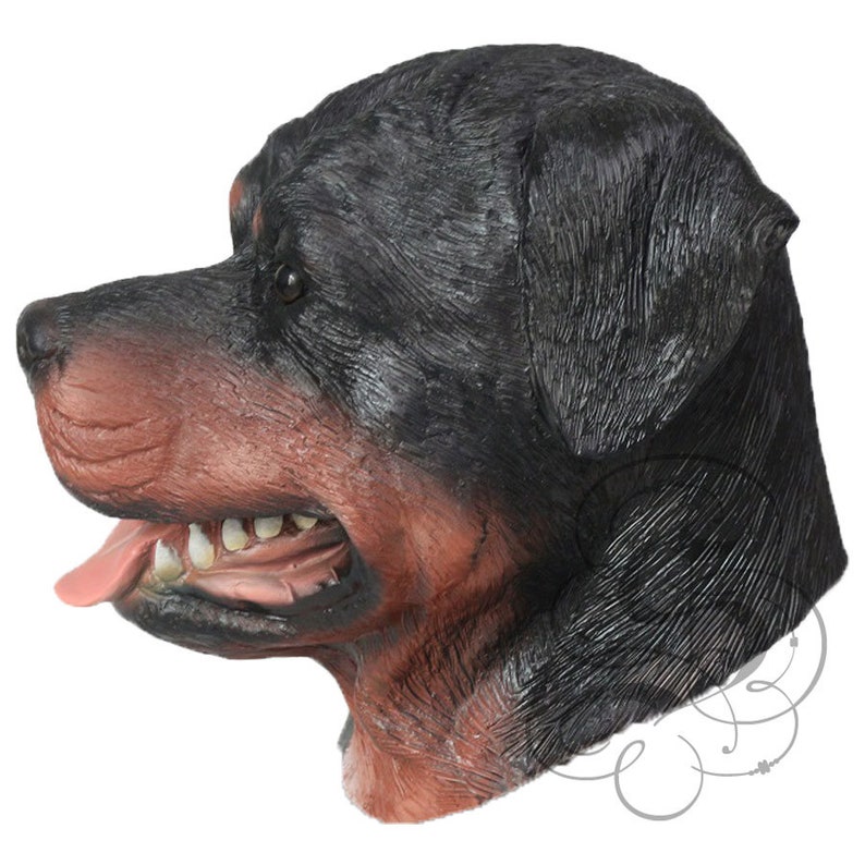 Deluxe Latex Realistic Animal ROTTWEILER DOG Mask for Cosplay Etsy