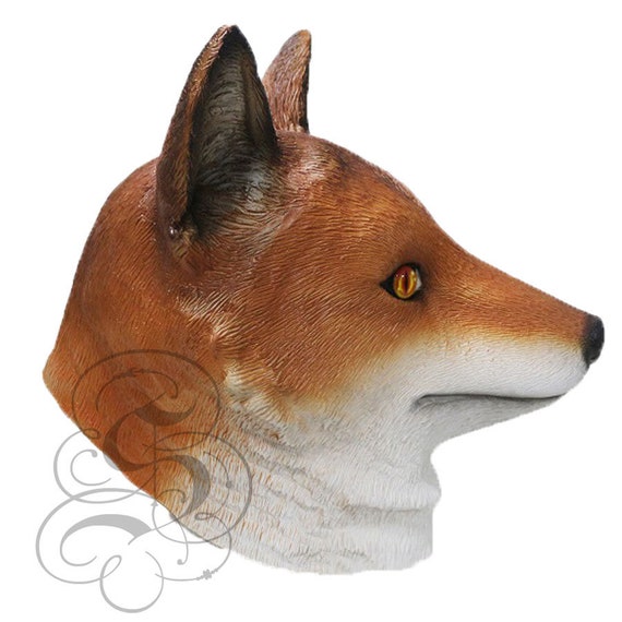 Latex Animal Realistic European Red FOX Fancy Dress Props Cosplay Carnival Mask Latex Animal Realistic European Red FOX Fancy Dress Props Cosplay Carnival Mask