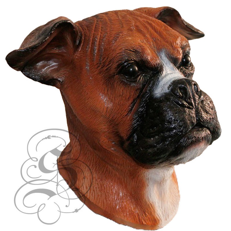 Deluxe Latex Realistic Animal BOXER DOG Mask for Cosplay  Etsy