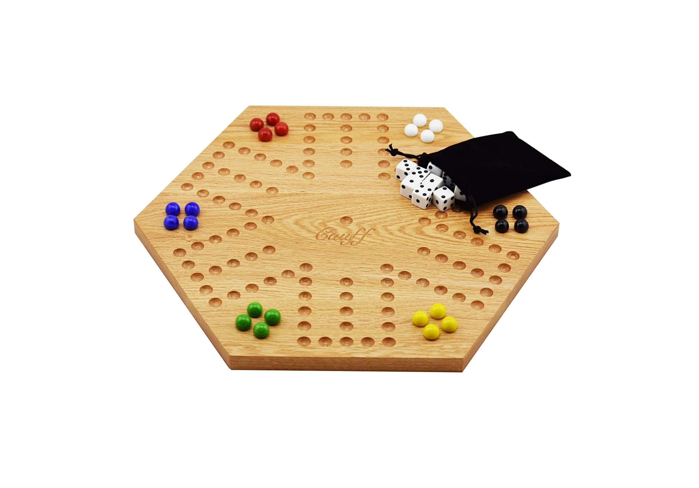 Solid Oak Double Sided Marble Board Game 16 Inch Etsy Canada