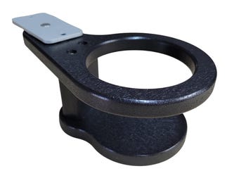 Swivel Cup Holder for Adirondack Chair - Poly Drink Holder with Stainless Screws, Outdoor Patio, Porch Swing, Black