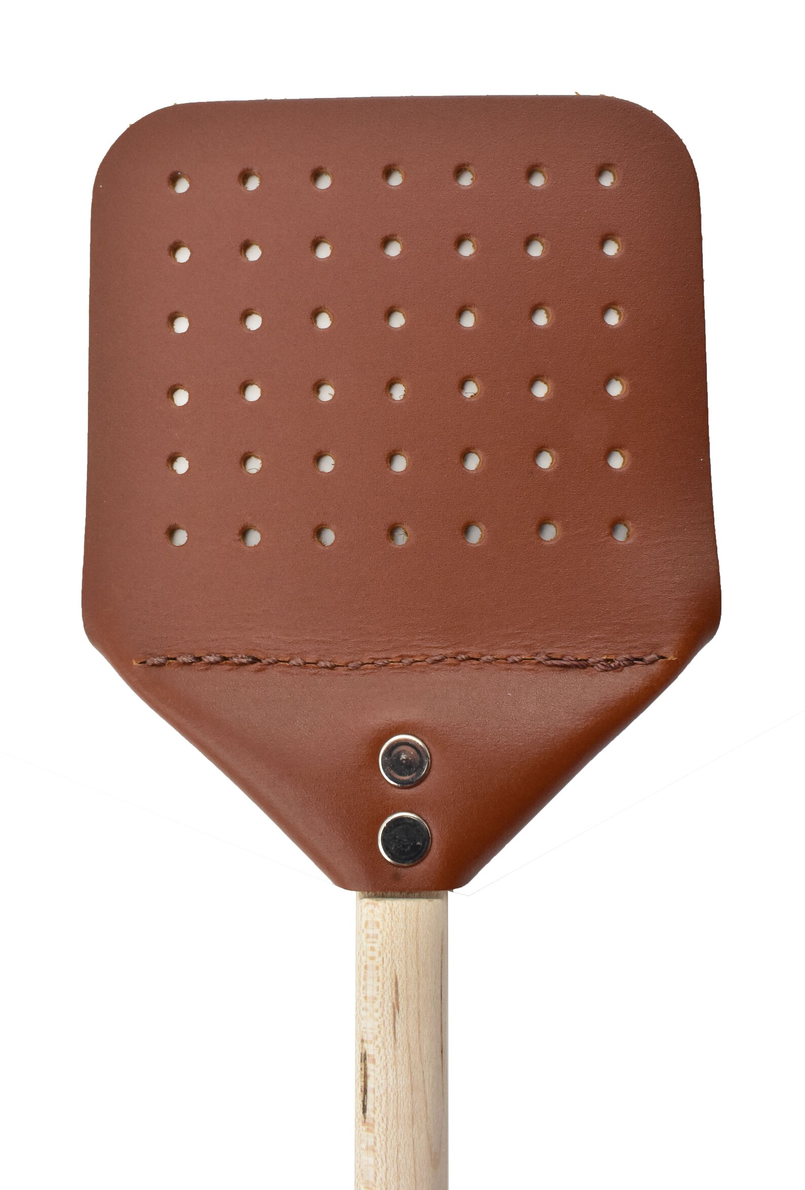 Heavy Duty Leather Fly Swatter with Wooden Handle 20 inch Etsy
