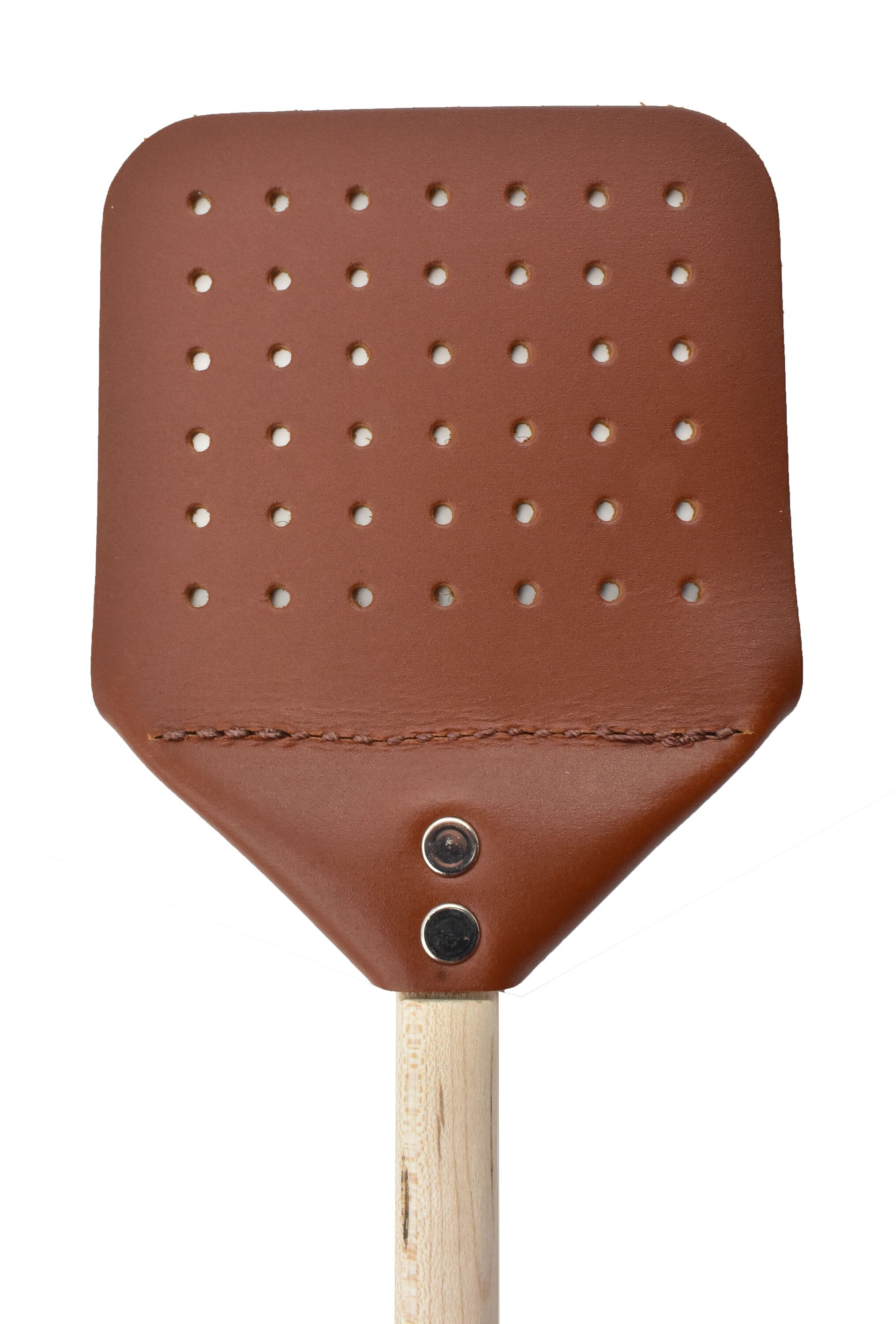 Heavy Duty Leather Fly Swatter with Wooden Handle 20 inch 3 Etsy