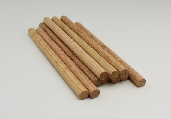 20 Pcs Wooden Dowel Rods for Craft, Unfinished Natural Wood Craft Dowel  Sticks 1/4 Inch / 2/5 Inch x 12 Inch