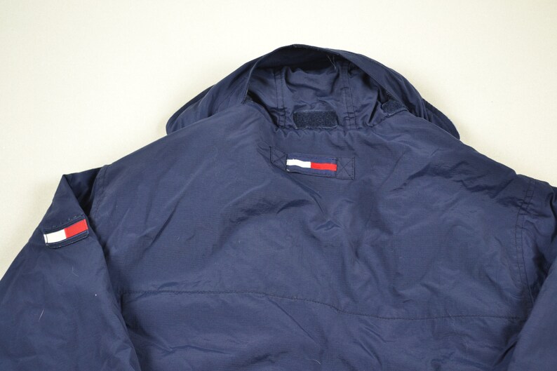 Vtg Tommy Hilfiger Jacket Sweater Parka Flag 80s 90s streetwear fashion hip hop