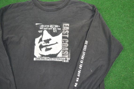 Vintage Rare 1999 Volcom East Skate Tour Tee Shirt
