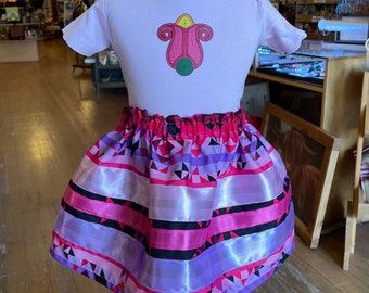 Children’s Ribbon Skirts with Matching Onesies; Size 18-24 month; Made in Montana