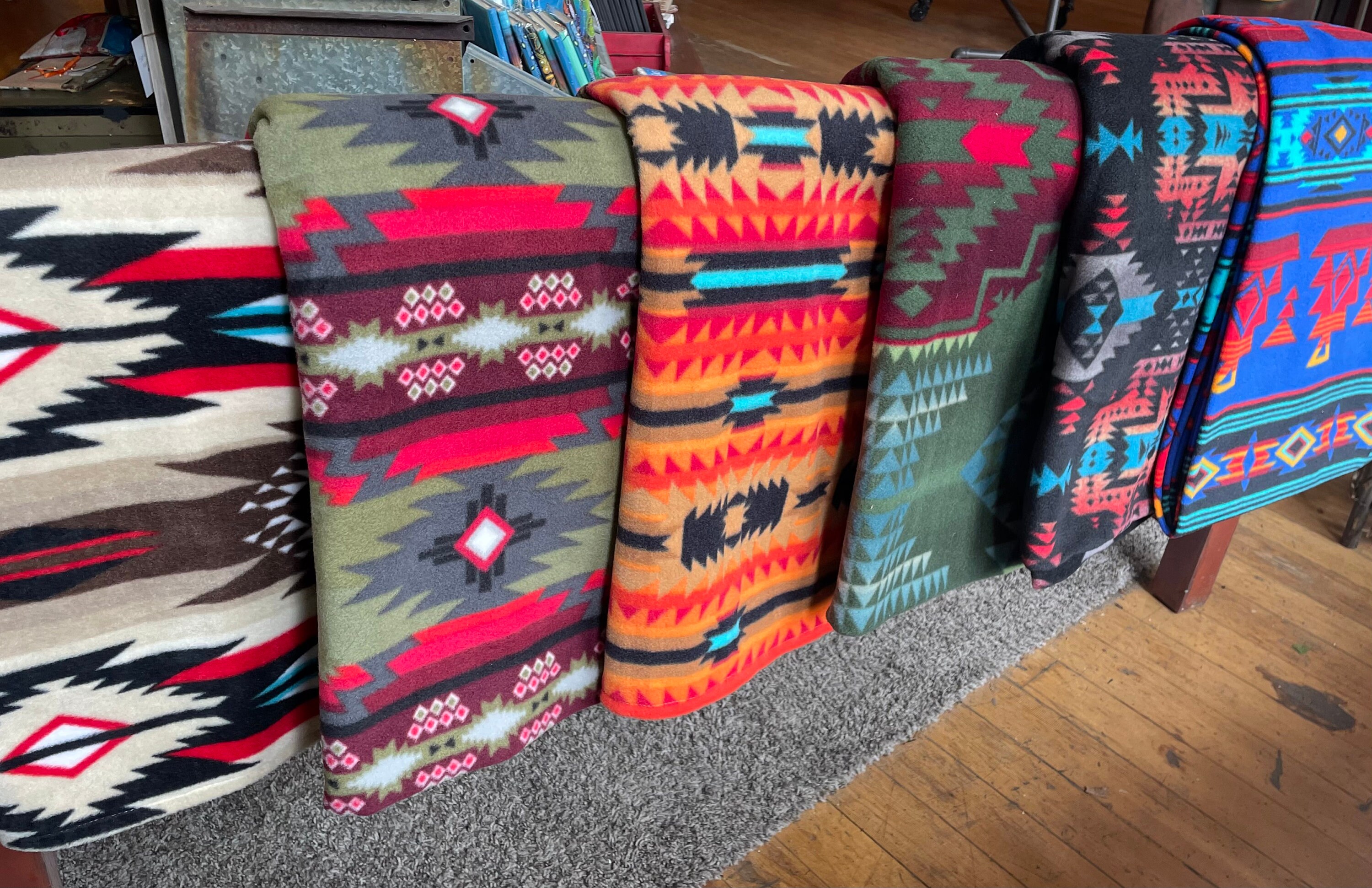 Native Print Fleece Blanket Full Size 5x6 Feet Fleece Made Etsy UK