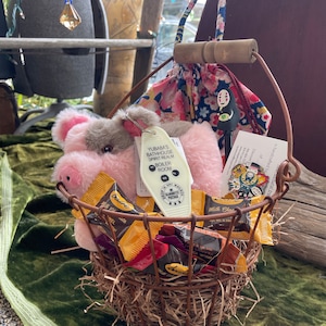 Spirited Away Easter Basket; Kids Anime Gift Basket; Native Made Candy