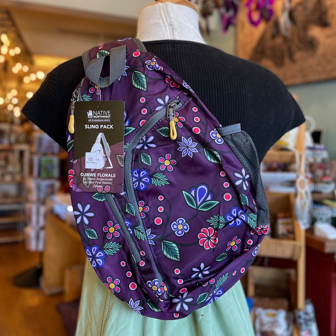 Native Designed Sling Pack; Crossbody Bag; Day Pack; Small