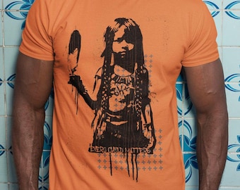 Jedes Kind zählt Orange Shirt; Native Designed, Native produziert Tee