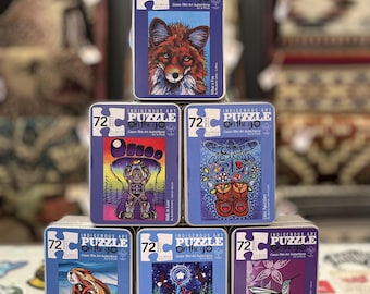 Indigenous Collection Puzzles in Metal Tin; Catalog #1