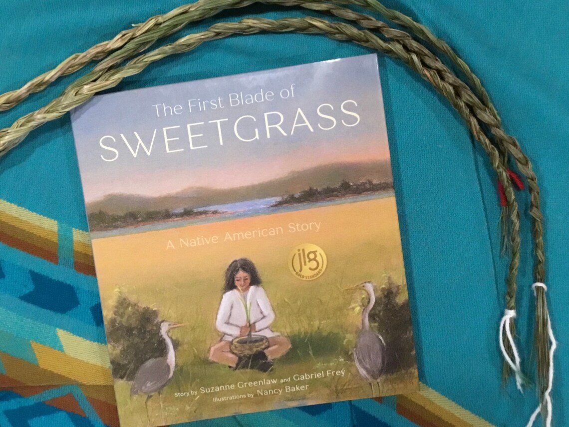 First Blade of Sweetgrass Book and 3 Braids Gift Set Etsy