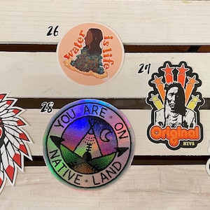 Native Button Sticker Authentic Native Made Stickers, Indigenous Pop Art Stickers; Laptop ...