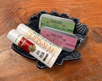 Authentic Native Made Lip Balm and Lip Butter; Sweetgrass, Rosehip, Frybread, Vanilla, Beeswax