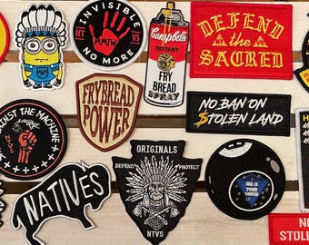 NTVS Iron-On Patches; Native Designed; Native Made