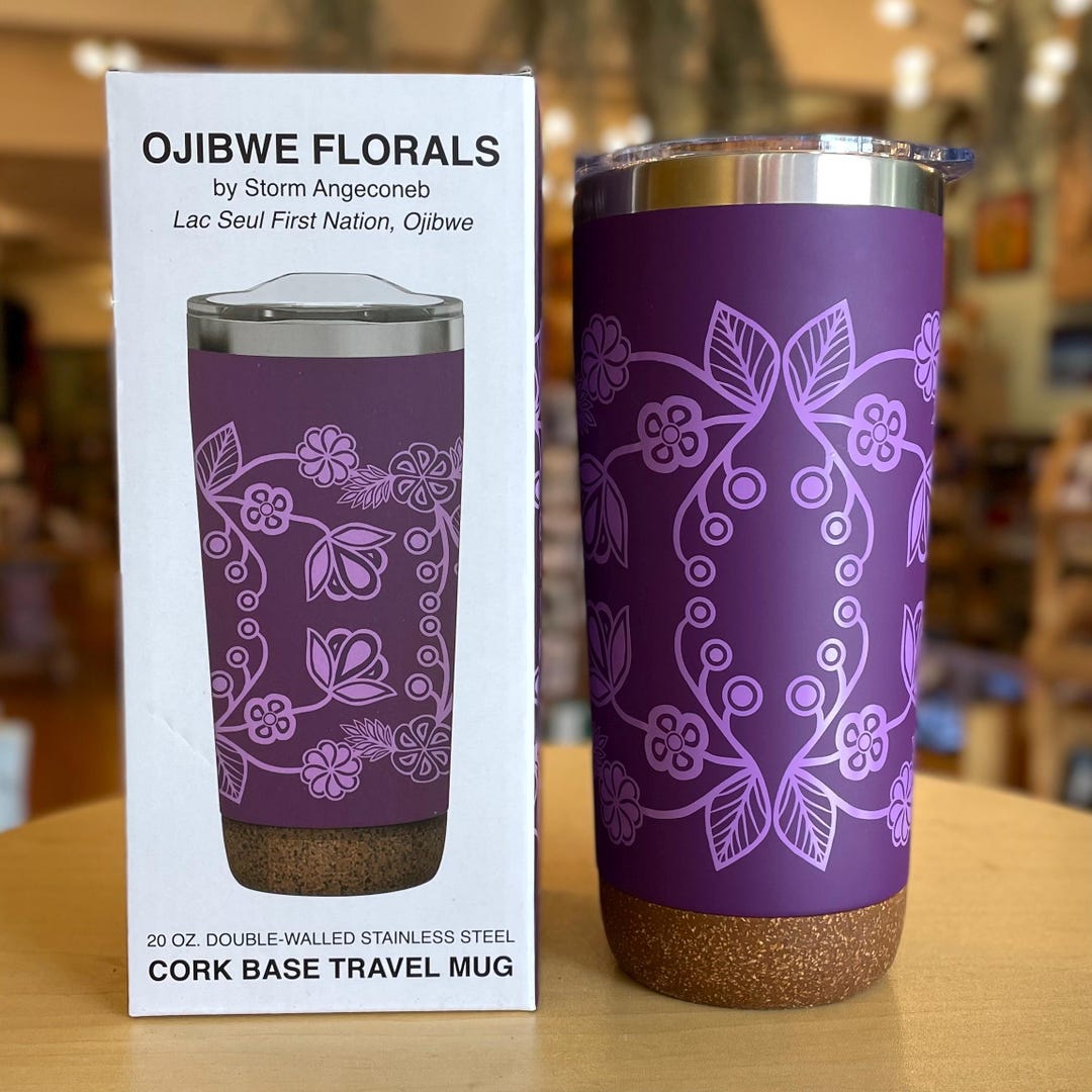 Indigenous Designed Travel Mug and Insulated Tumbler; Native Northwest ...