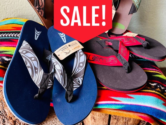 Overstock Sale Flops Northwest Tribal Design Etsy