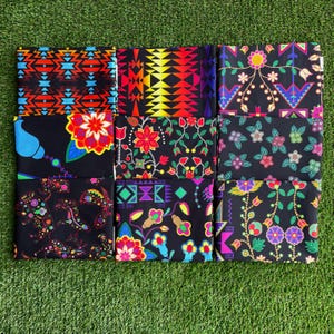 NEW DESIGNS! Native Designed Cotton Fabric by 49 Dzine; One Yard Cut to Order