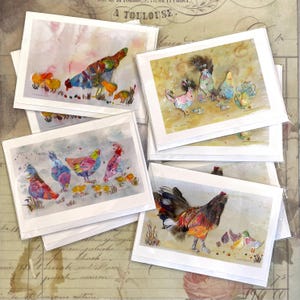 Paquete de 8 tarjetas Birds of a Feather; diseños de Shirley Robinett