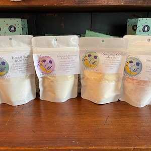 Bain au lait et sels de bain Made in Montana ; Bain de ronce lunaire