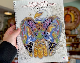 Sage and Oats x Sue Coccia Animal Coloring Book; Earth Art International