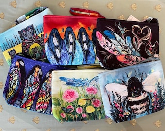 Indigenous Collection Makeup Bags; Indigenous Designed