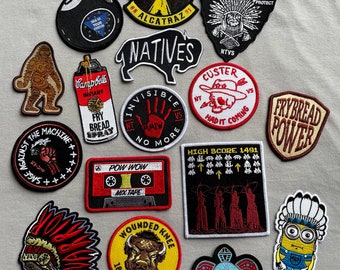 NTVS Iron-On Patches; Native Designed; Native Made