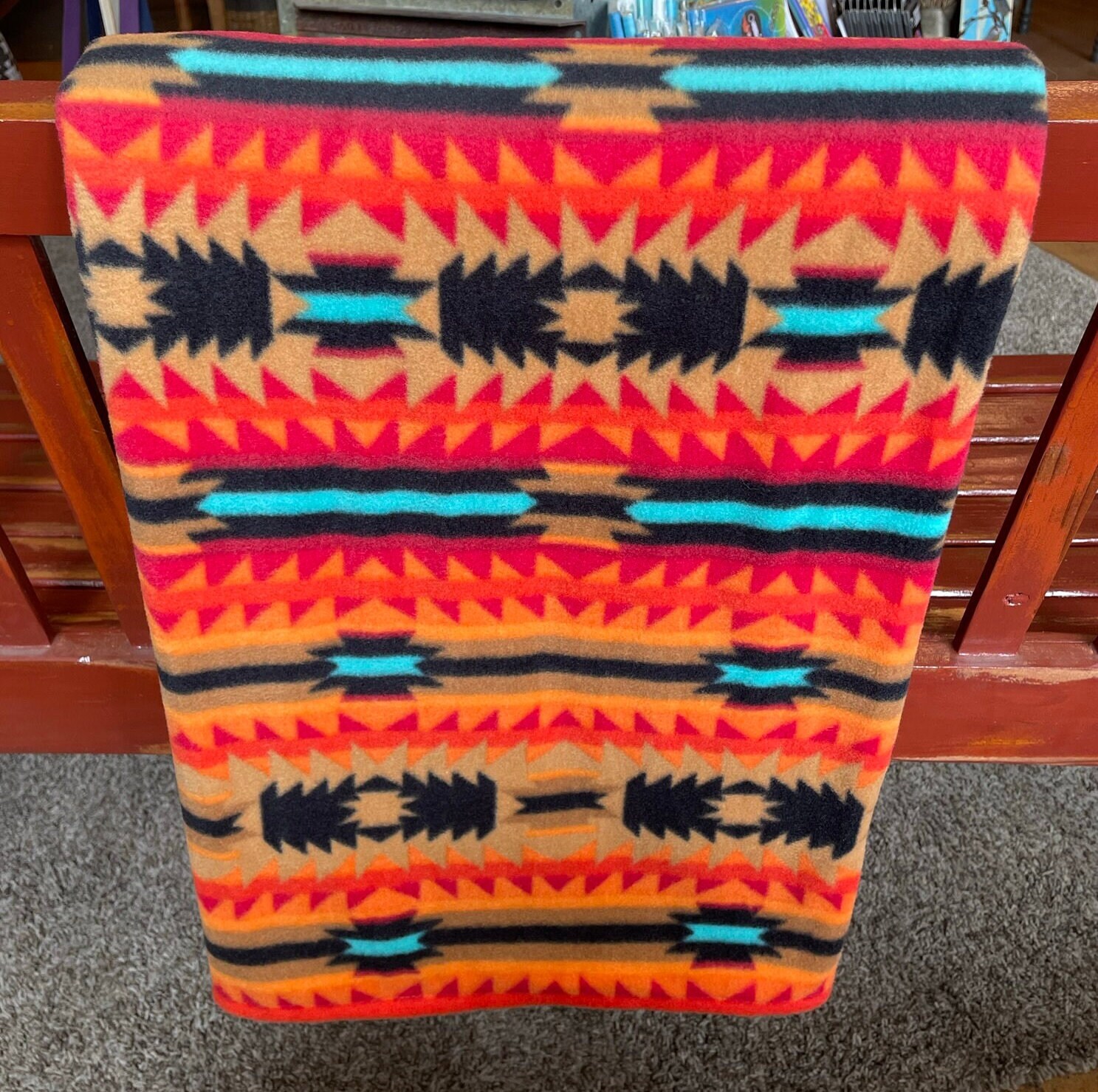 Native Print Fleece Blanket Full Size 5x6 Feet Fleece Made Etsy UK